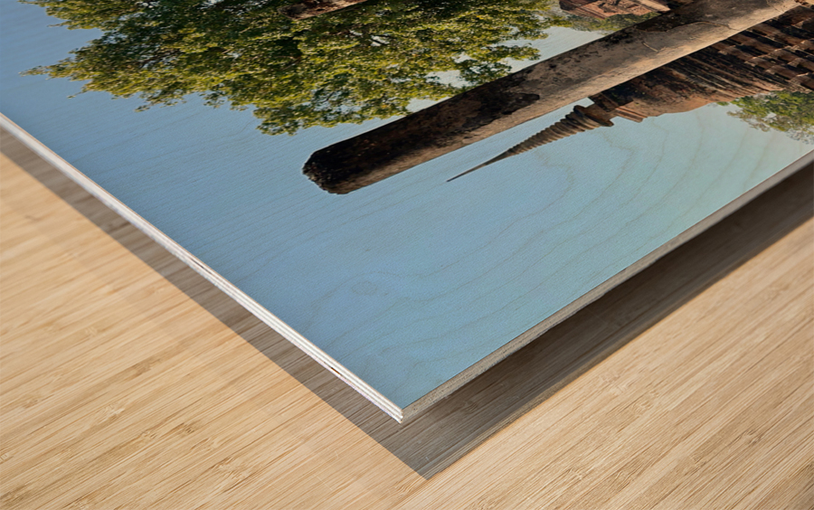 Wat Mahathat Temple Old Sukhothai Thailand 1 Wood print