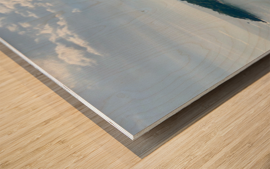 Two Bays Facing Koh Tao Thailand Wood print