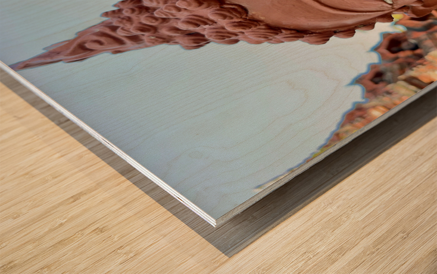 Buddha Closeup Wood print