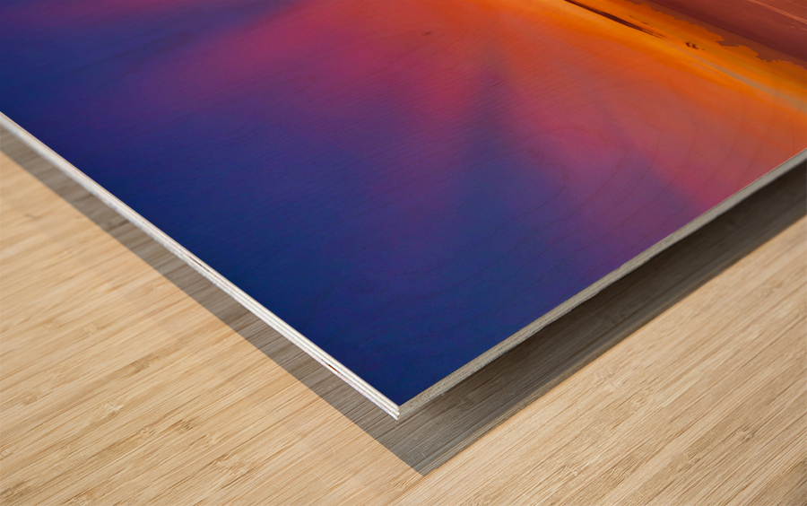 Amazing colourful Sunset 1 Wood print