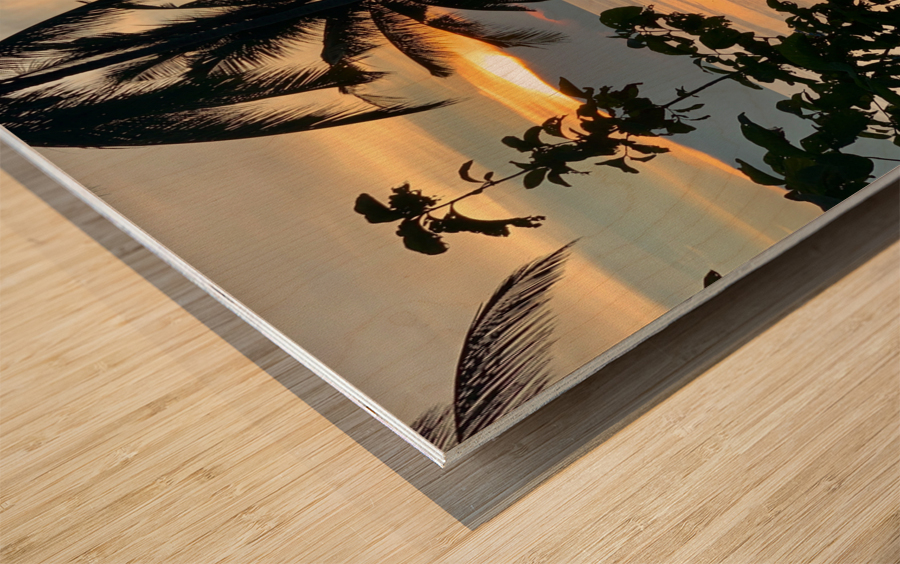 Calm Sunset 2 Wood print