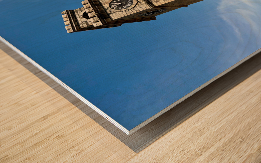 Galle Fort Clocktower Sri Lanka Wood print