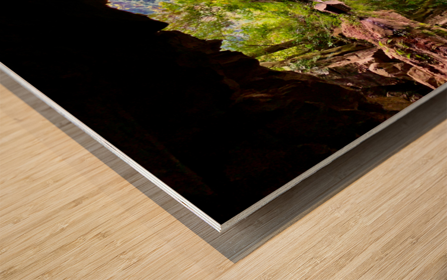Cave Reflections Wood print
