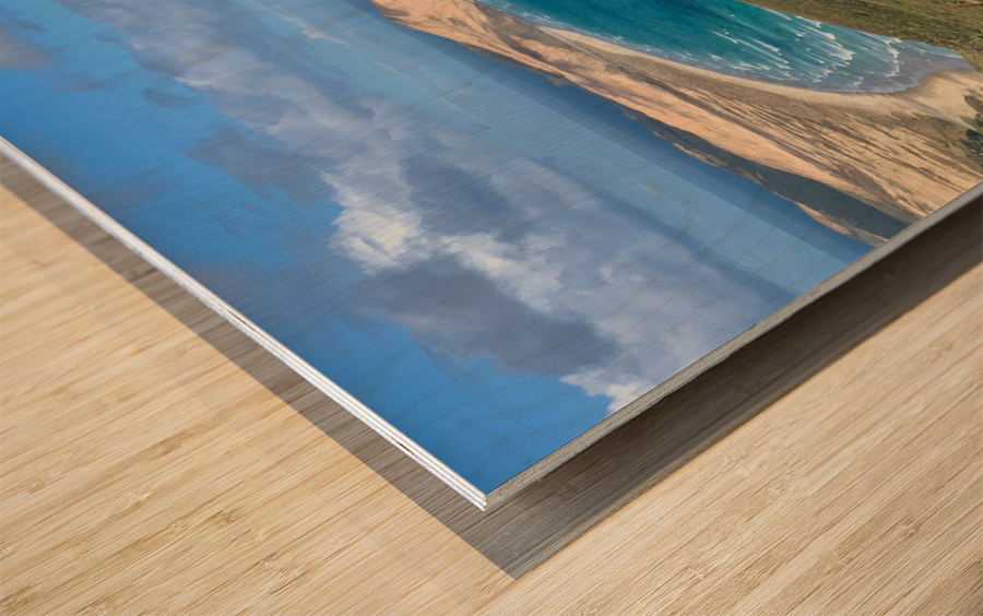 Cape Reinga New Zealand Wood print