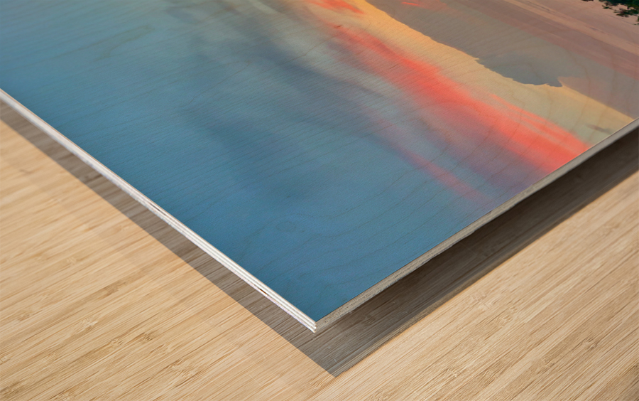 Koh Tao Sunset 2 Wood print