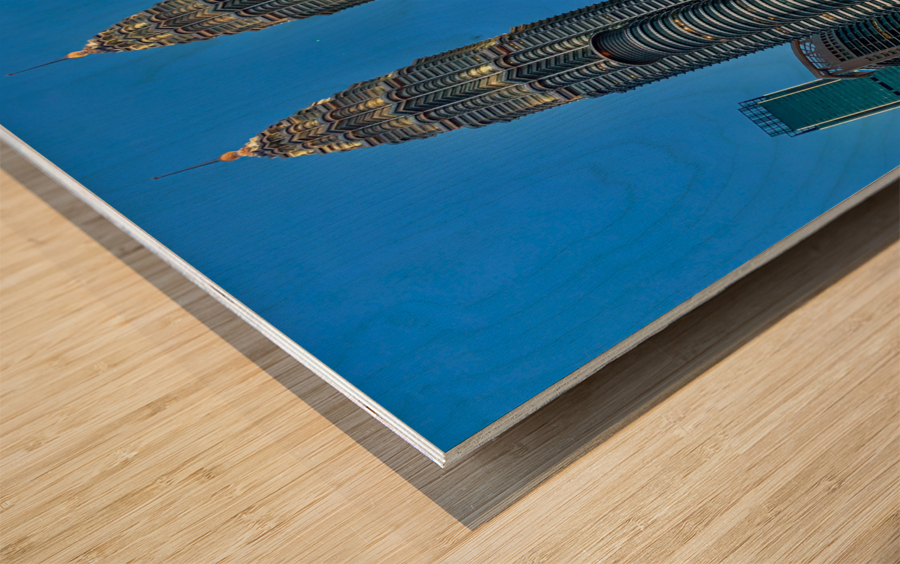 Petronas Twin Towers Kuala Lumpur Wood print