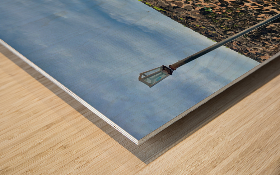 Street Lamp  Wall Wood print