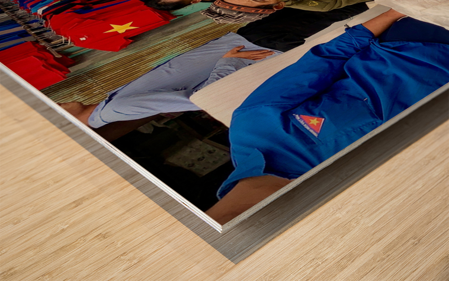 The discussion Wood print