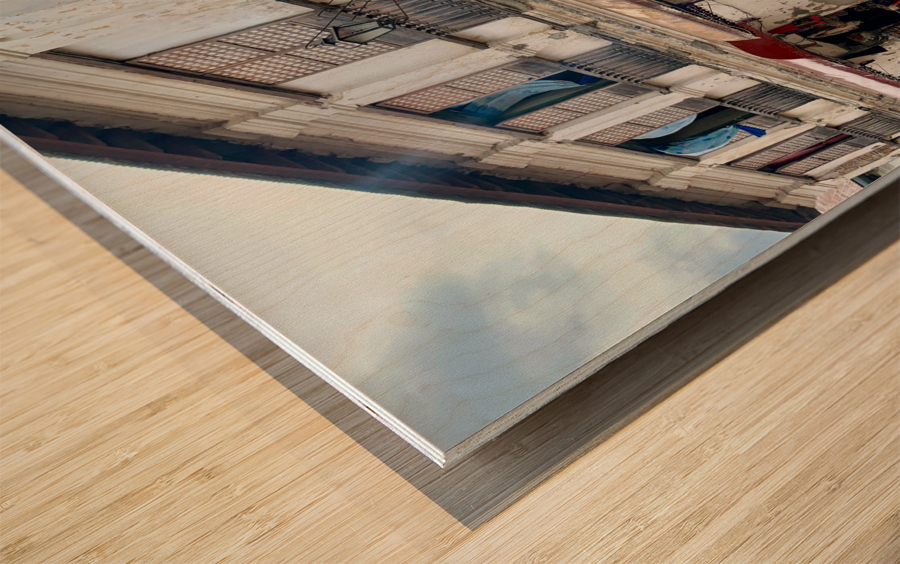 Vigan Street Corner Philippines Wood print