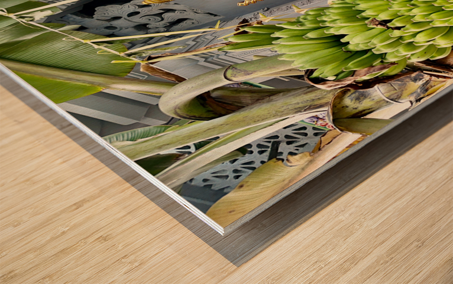 Bananas Offering Wood print