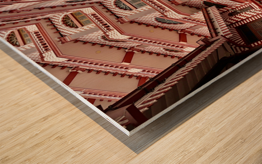 Jami Ul Alfar Mosque in Colombo Sri Lanka Wood print