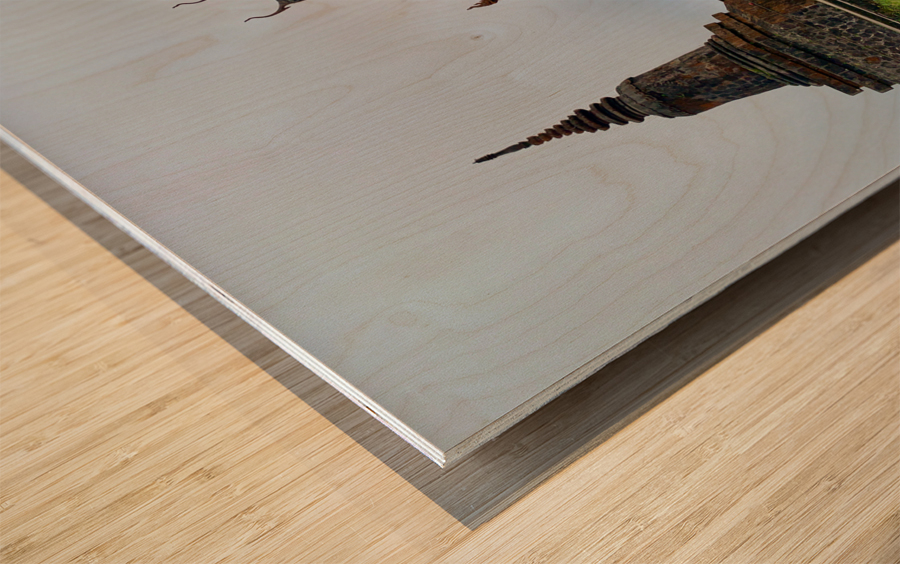 Wat Sampov Pram Temple Bokor Cambodia Wood print