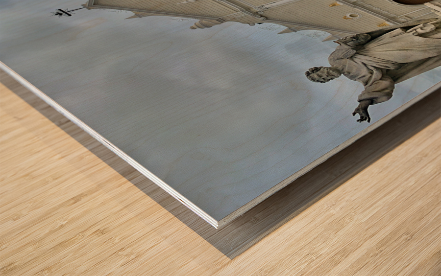 The Vigan Cathedral Wood print