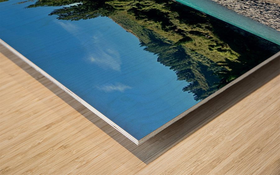 Blue Lake Wood print