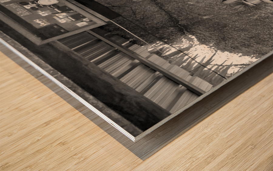 BW Alcohol Shelves Impression sur bois