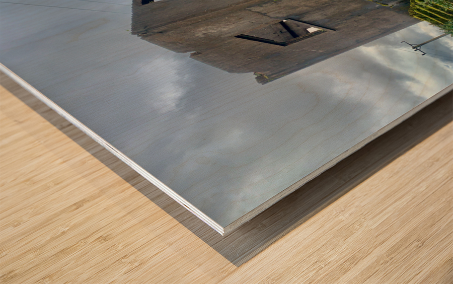 Abandonned House in Bokor Cambodia Wood print