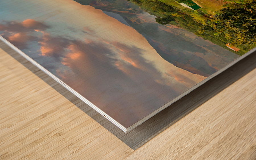 Gardens Mountains  Sunset Wood print