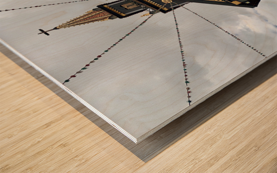 Saint Marys Black Wooden Cathedral of Kon Tum 2. Wood print