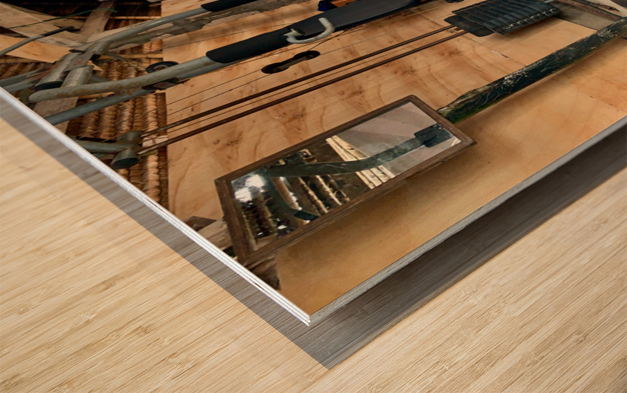 Vintage Gym Wood print