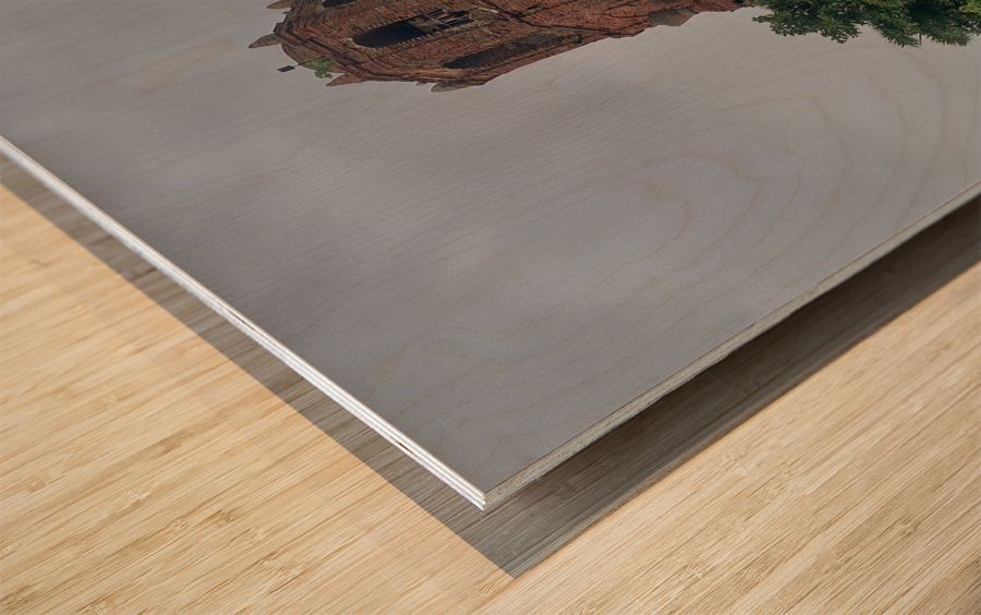 Bantay Church Bell Tower Philippines Wood print