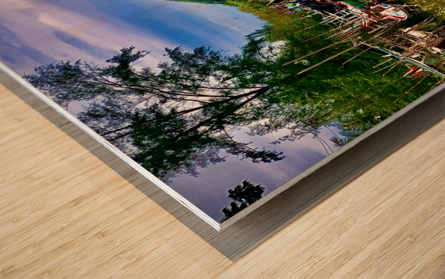 Colorful River 2 Impression sur bois