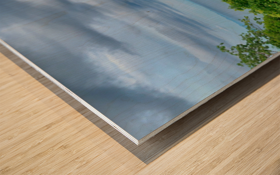 Moody Sky Over Sharks Bay Koh Tao Thailand Wood print