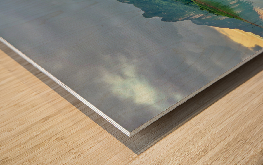 Reflections on the Lake in Khao Sok Thailand 2 Wood print