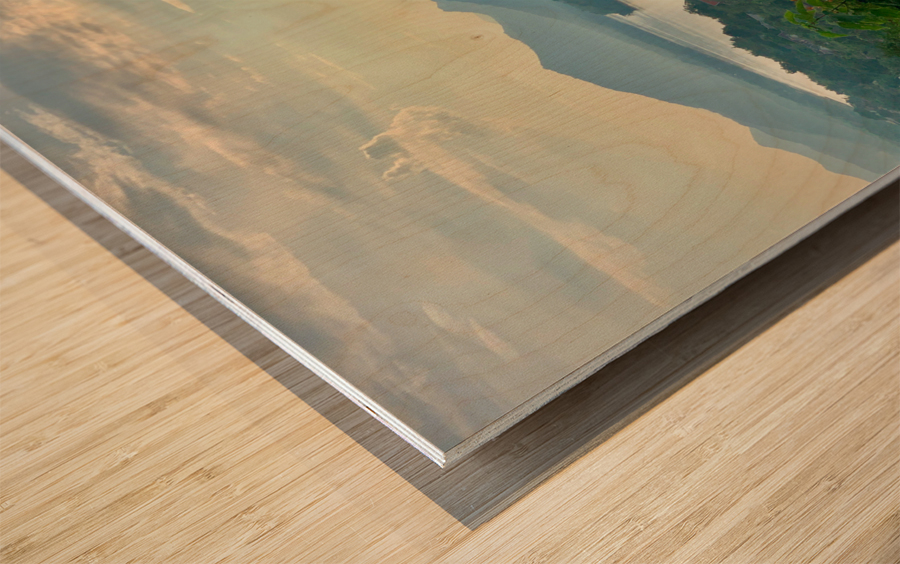 Mountains in Luang Prabang Laos Wood print