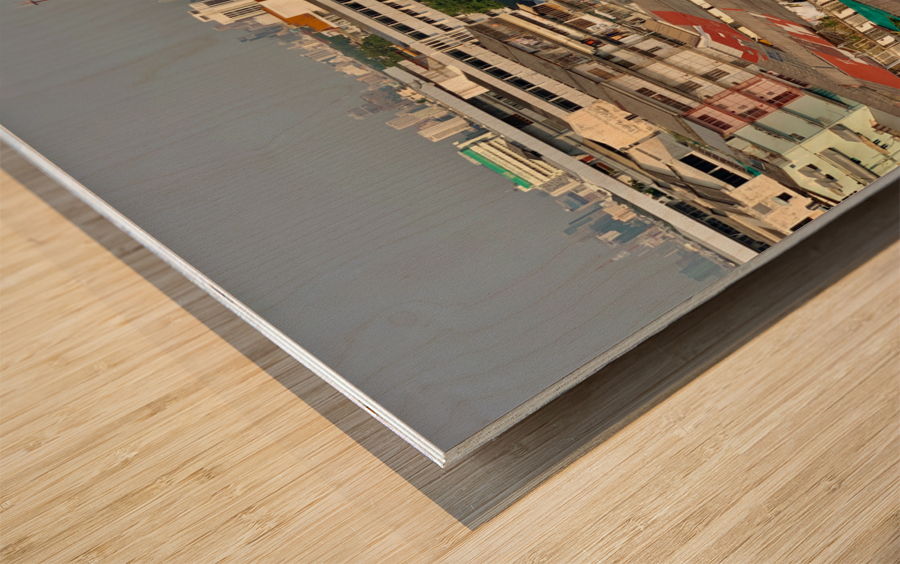 Overview of Bangkok 4 Wood print