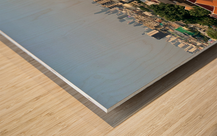 Overview of Bangkok 1 Wood print