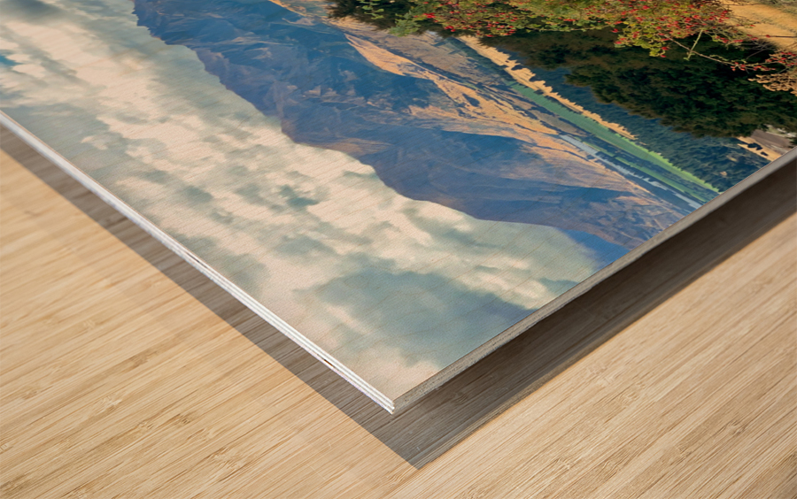 View From Mount Iron New Zealand After a Storm 6. Wood print