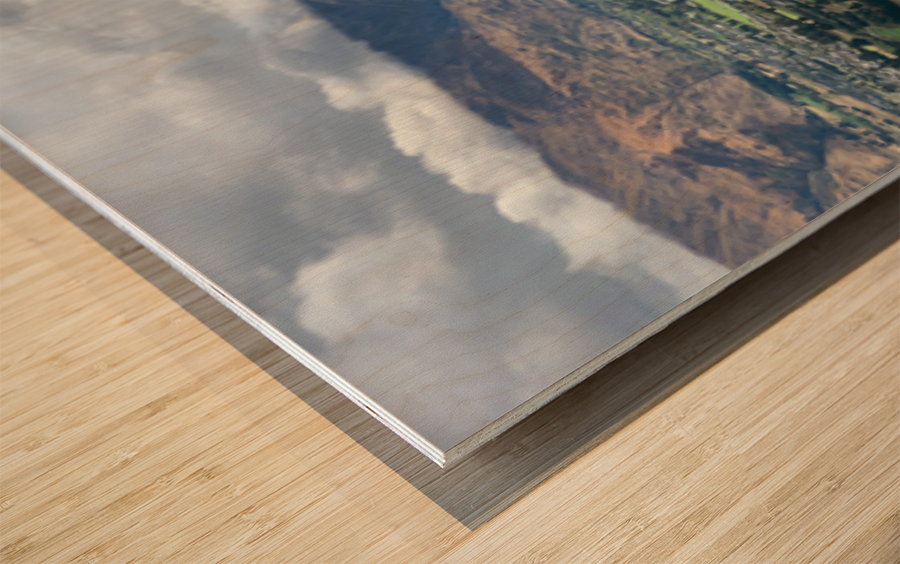 View From Mount Iron New Zealand After a Storm 5. Wood print