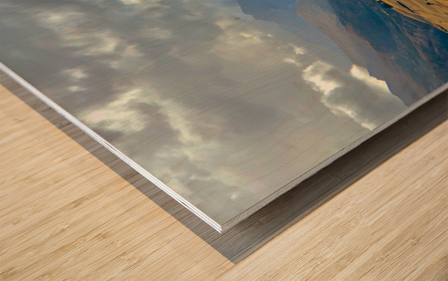 View From Mount Iron New Zealand After a Storm 1. Wood print