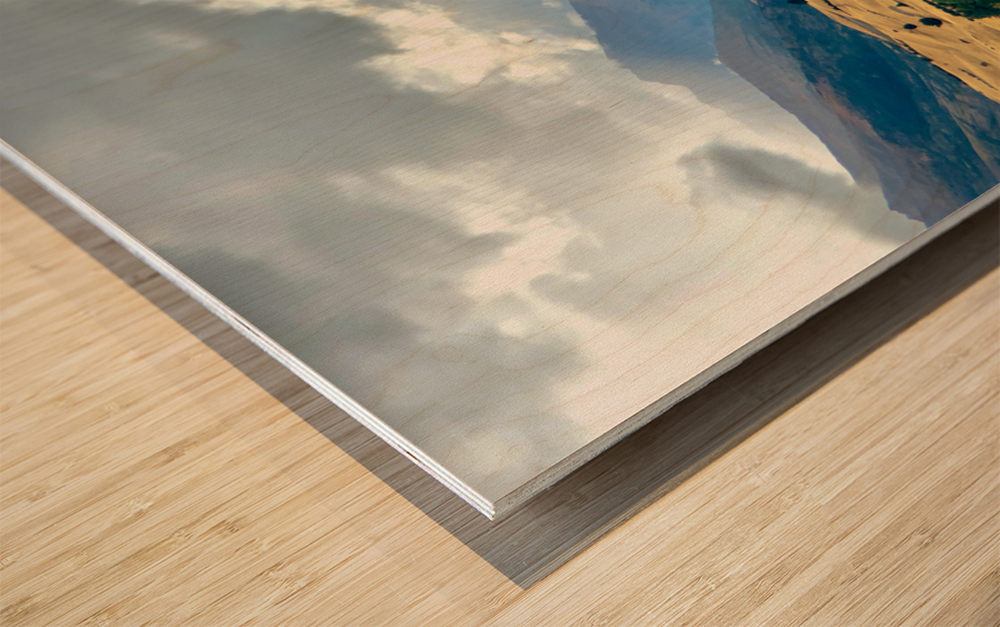 View From Mount Iron New Zealand After a Storm 2. Wood print