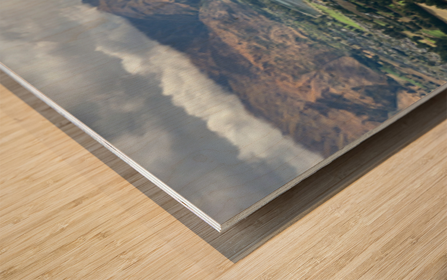 View From Mount Iron New Zealand After a Storm 4. Wood print