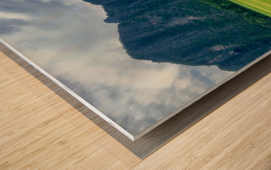 Laos Mountains Wood print