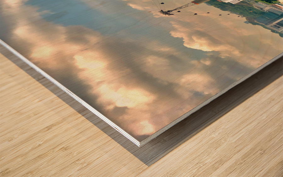 Singapore Cable Car Wood print