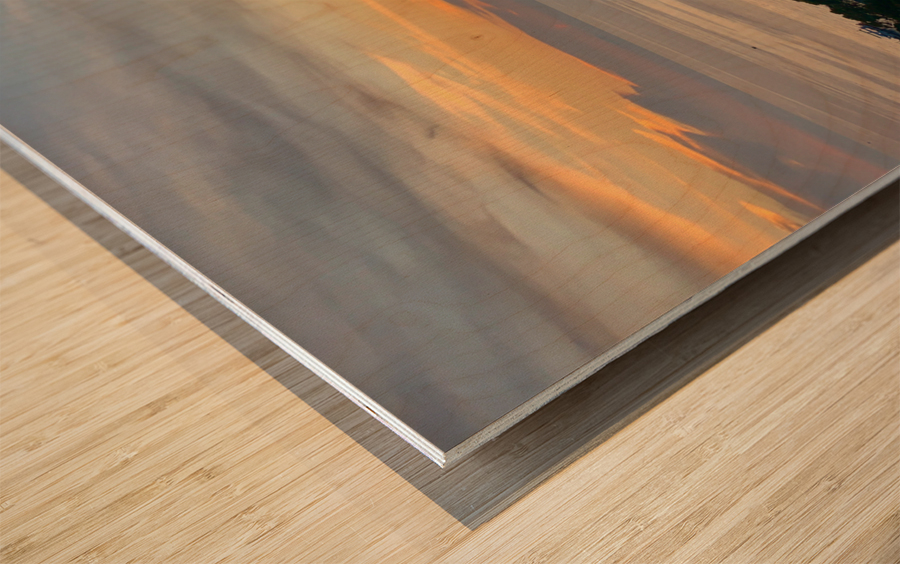 Sunset in Chalok Bay Koh Tao Thailand Wood print