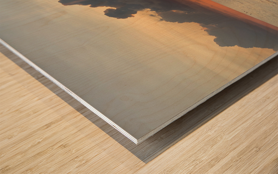 Sweet Orange Sunset 2 Wood print