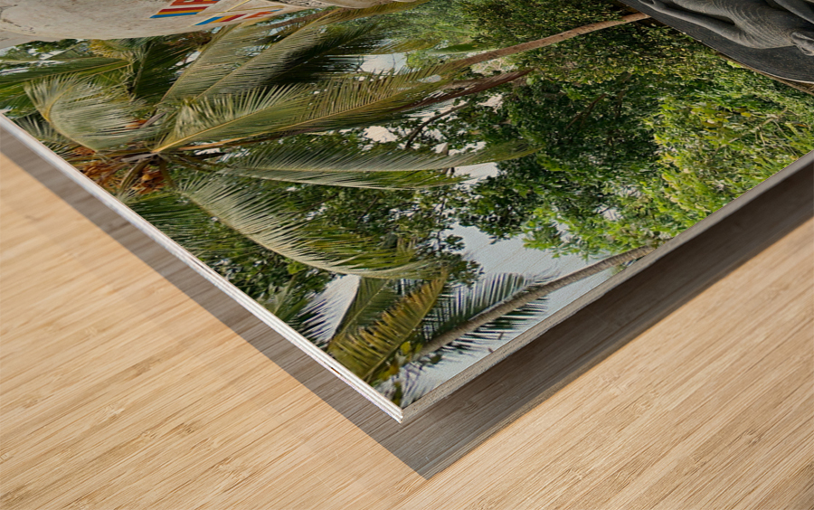 Little Sleeping Buddha Wood print