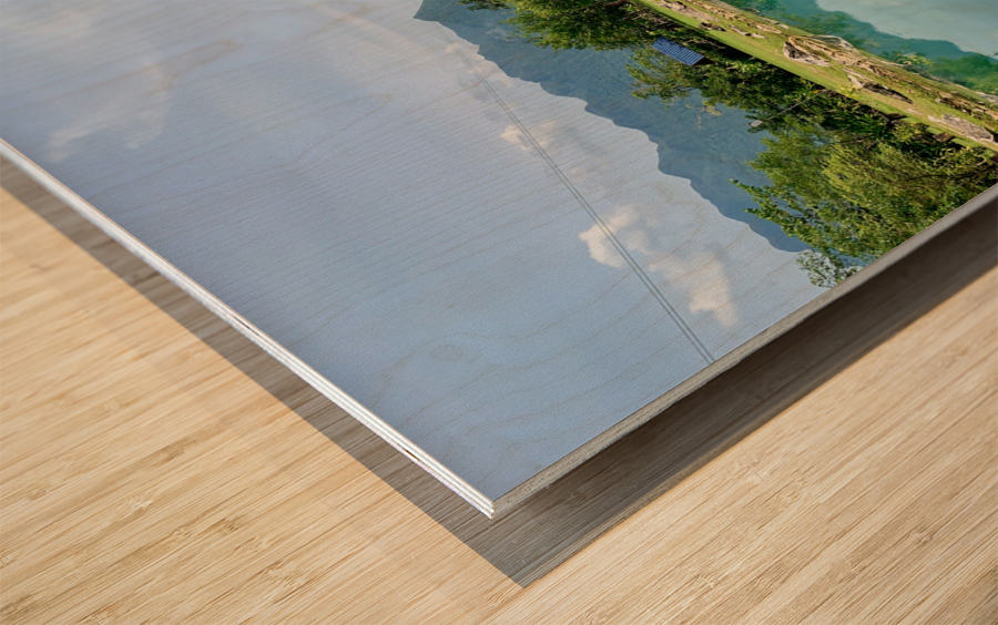 Blue Lagoons Laos Wood print