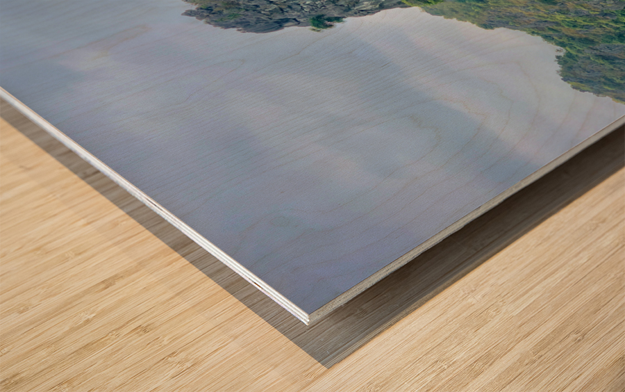 Strait Rock on the Water Wood print