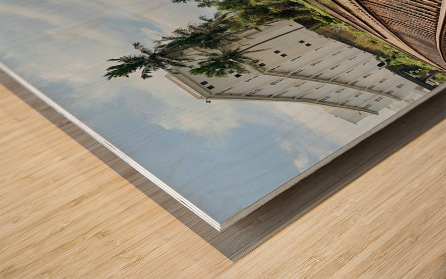 Railroad by the Ocean 3 Impression sur bois