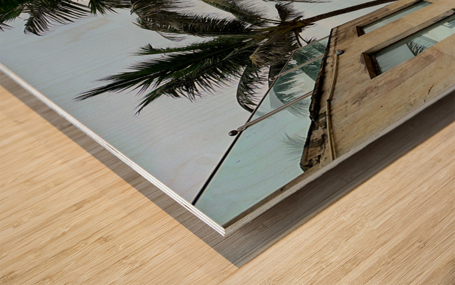 Way to the Beach Impression sur bois