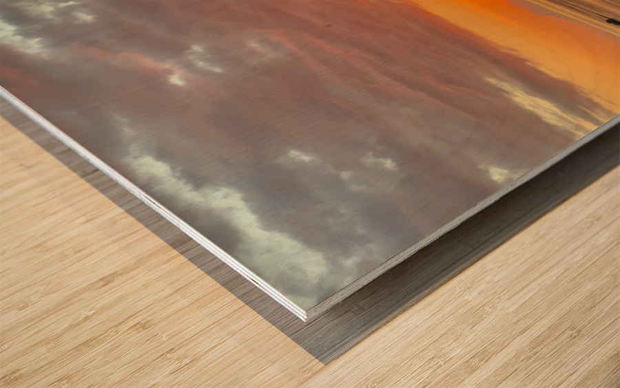 Sunset Over the Flores Sea Indonesia 3 Wood print