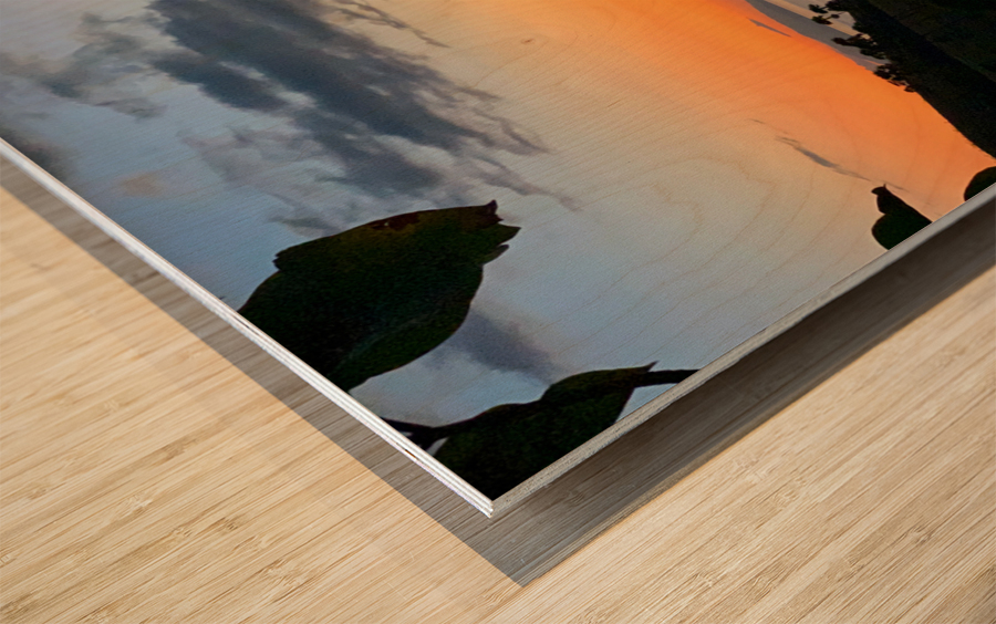 Sunset Over the Flores Sea Indonesia 2 Wood print