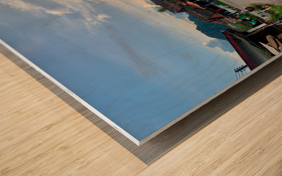 Walking Around Vang Vieng Laos Wood print