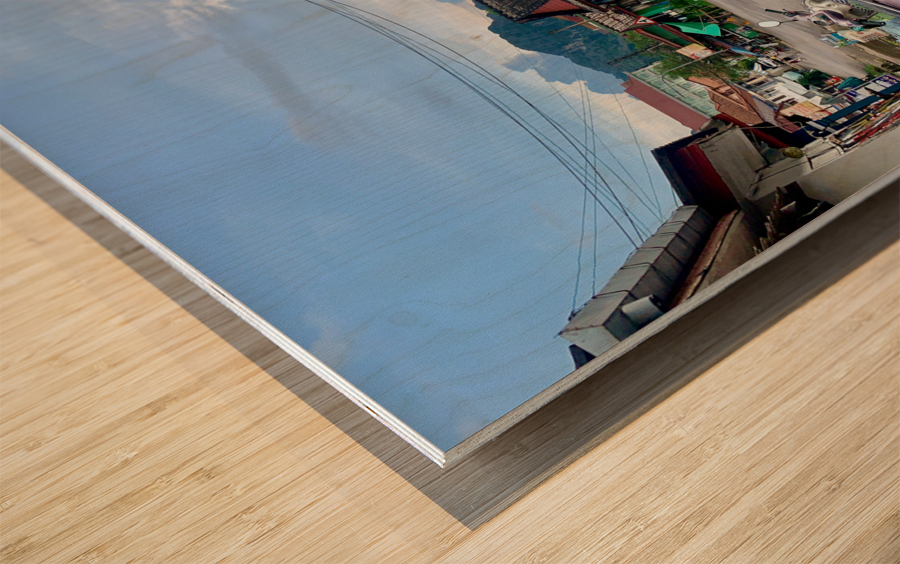 Walking Around Vang Vieng Laos 2 Impression sur bois