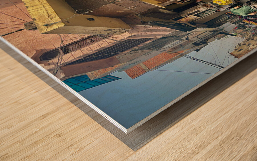 Amritsar Street Corner Wood print