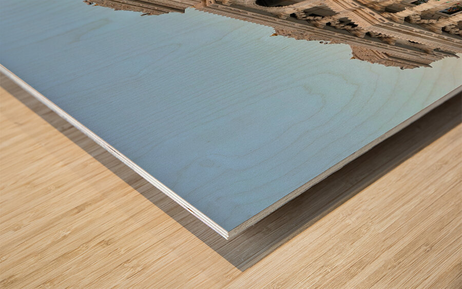 Prem Mandir Vrindavan 1 Wood print